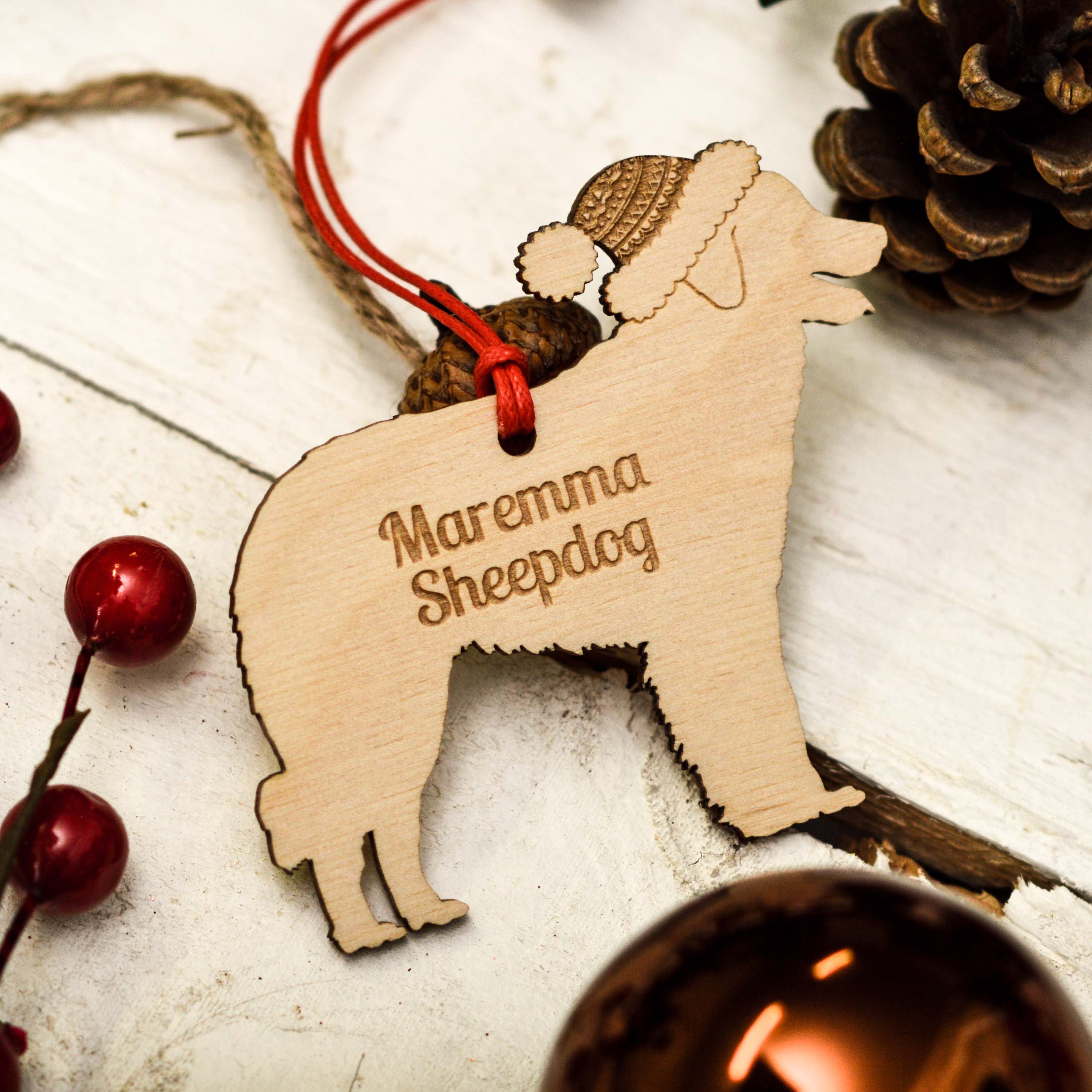 Personalised Maremma Sheepdog Decoration