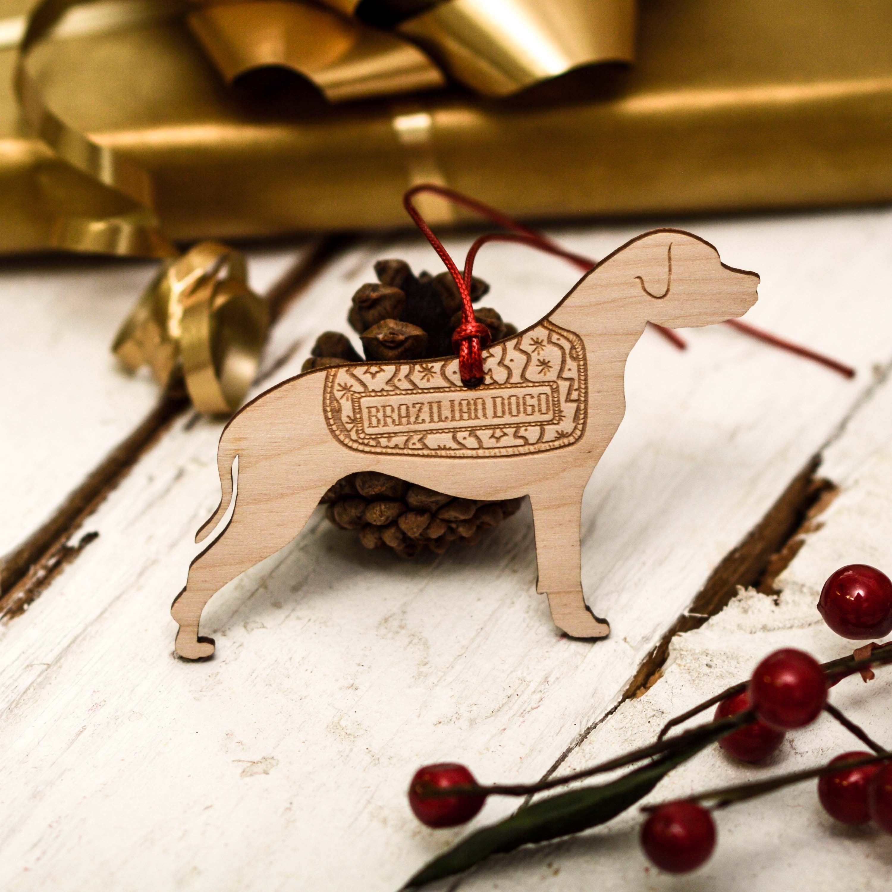 Personalised Brazilian Dogo Decoration
