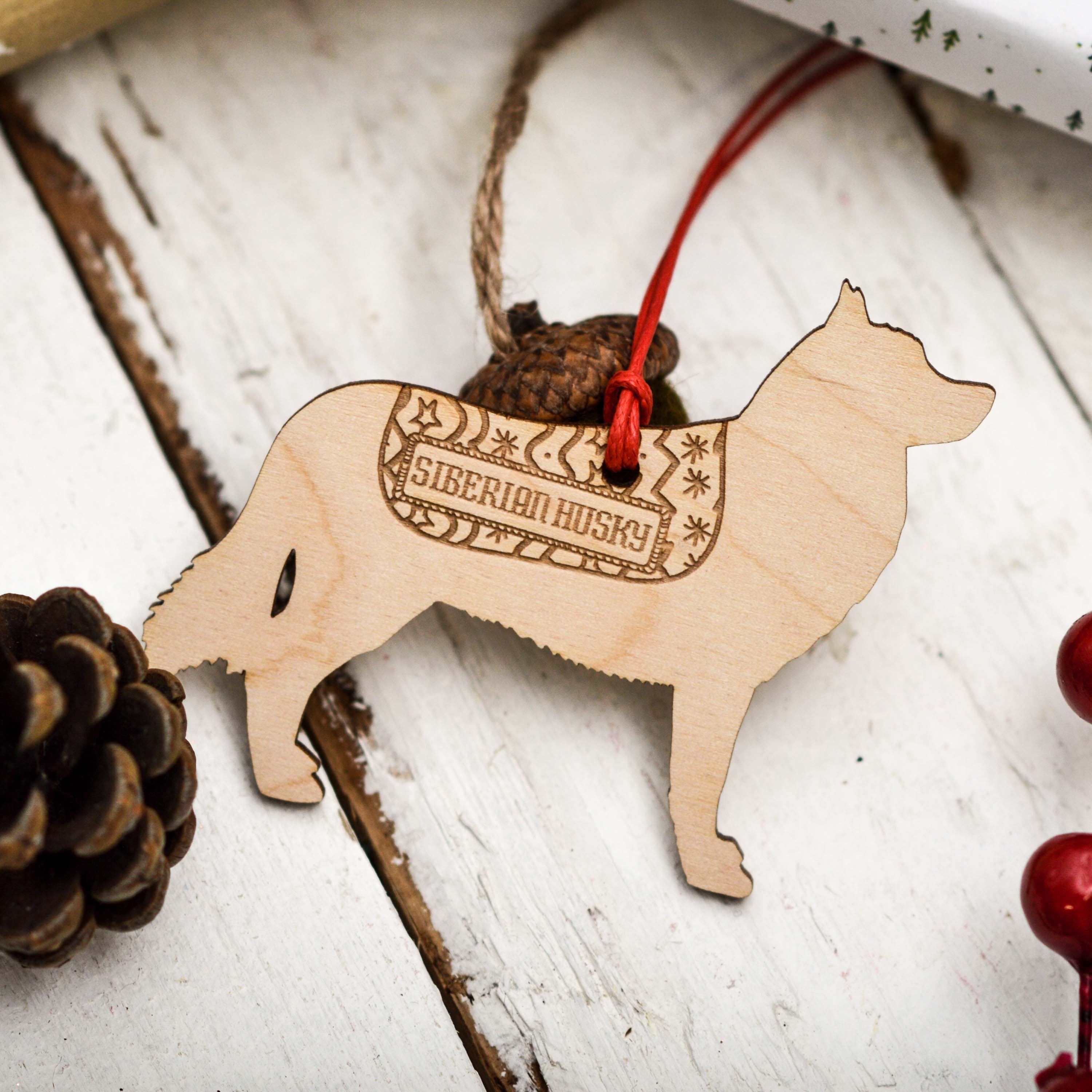 Personalised Siberian Husky Decoration