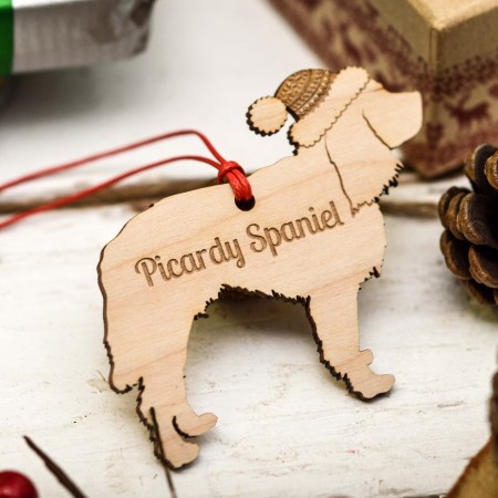 Personalised Picardy Spaniel Decoration