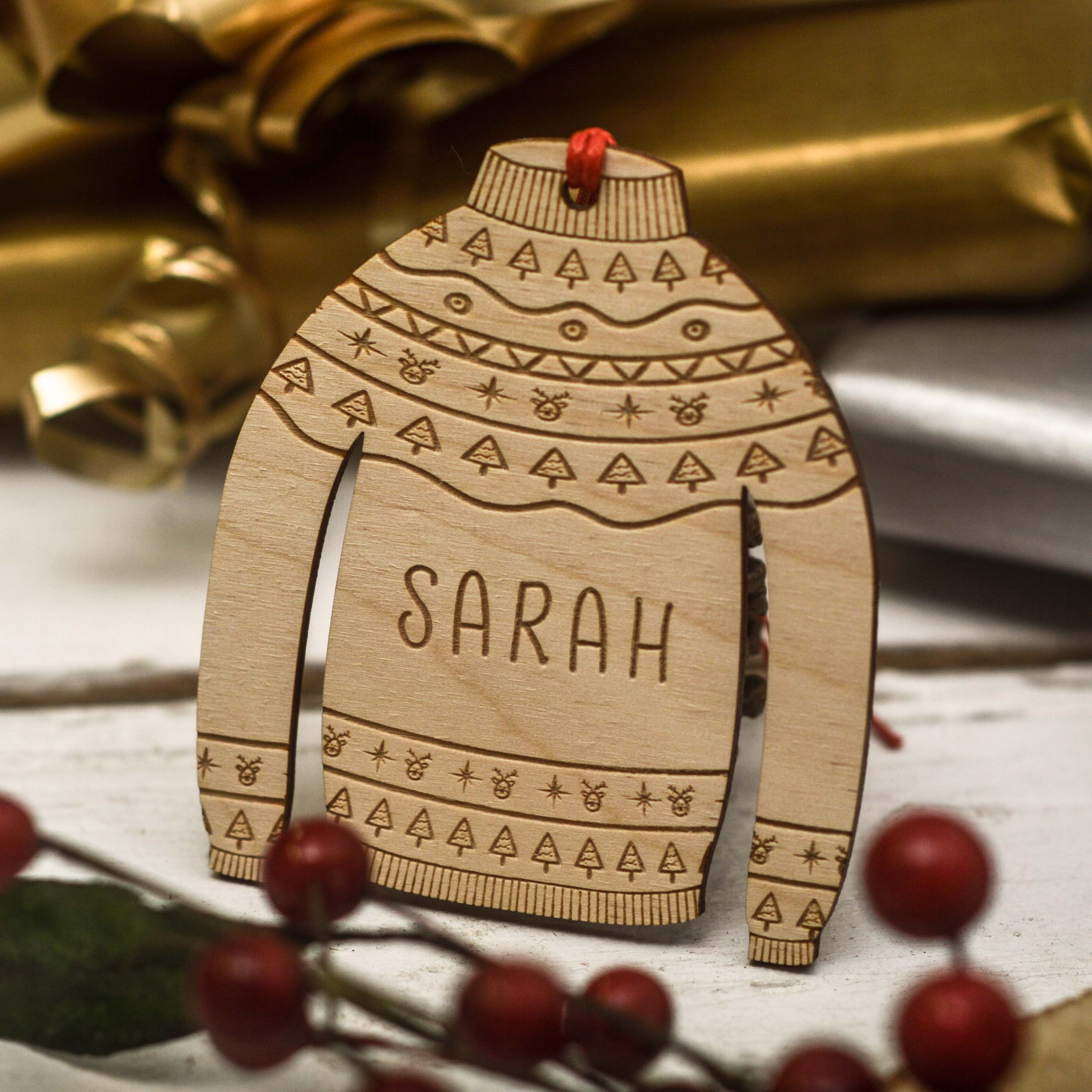 Personalised Christmas Jumper Decoration