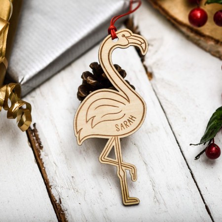 Personalised Flamingo Decoration