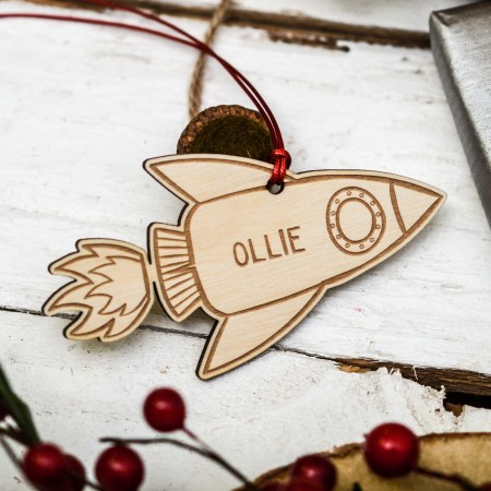 Personalised Rocket Decoration