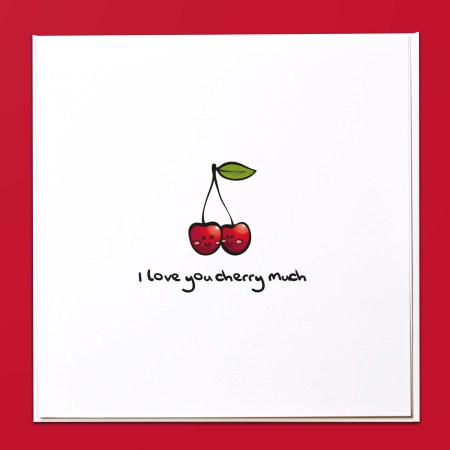 I love you cherry much Card
