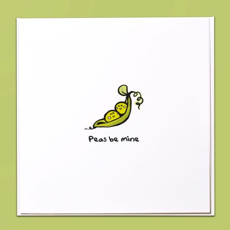 Peas be mine Card