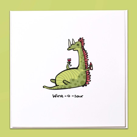 Wine - o - saur Card
