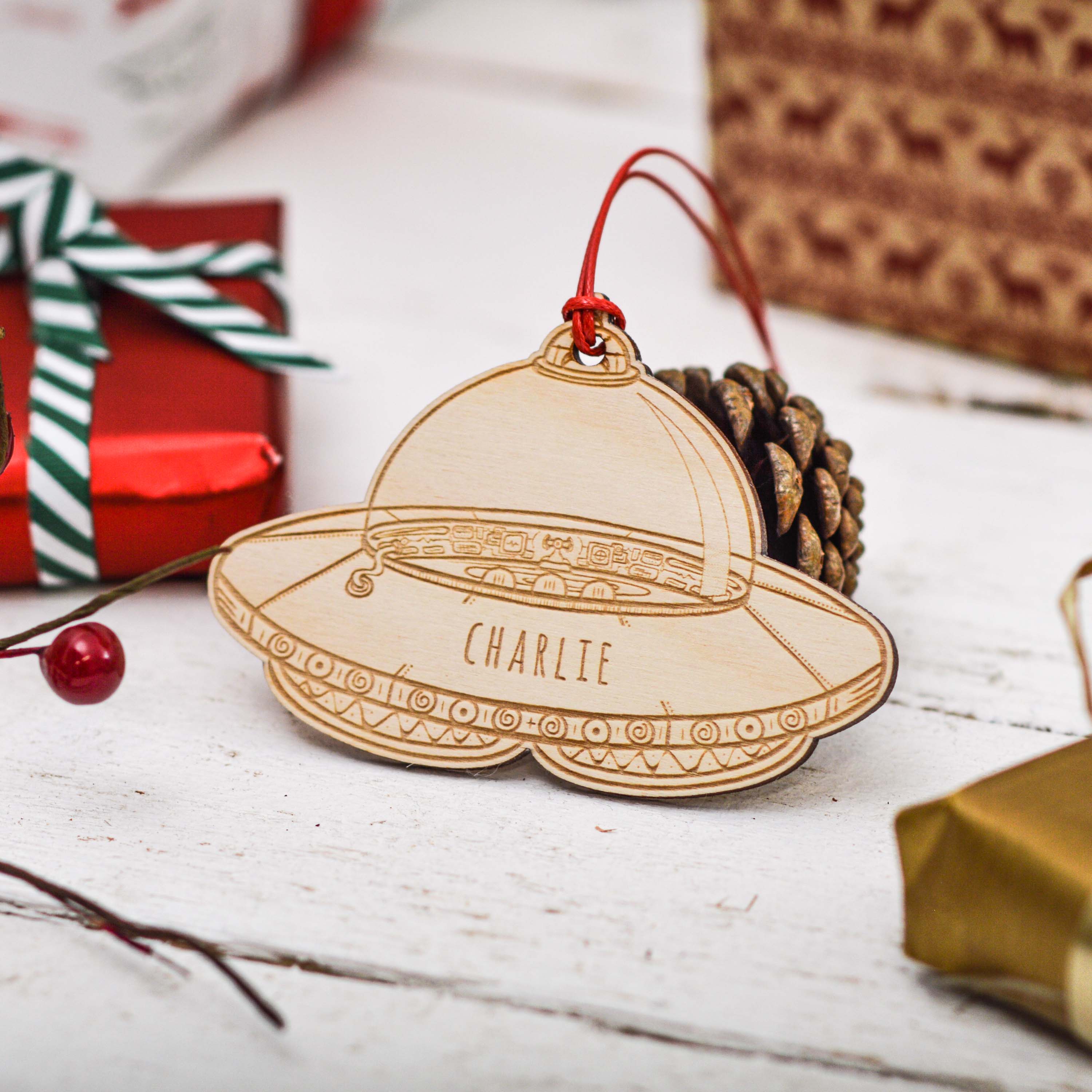 Personalised UFO Decoration