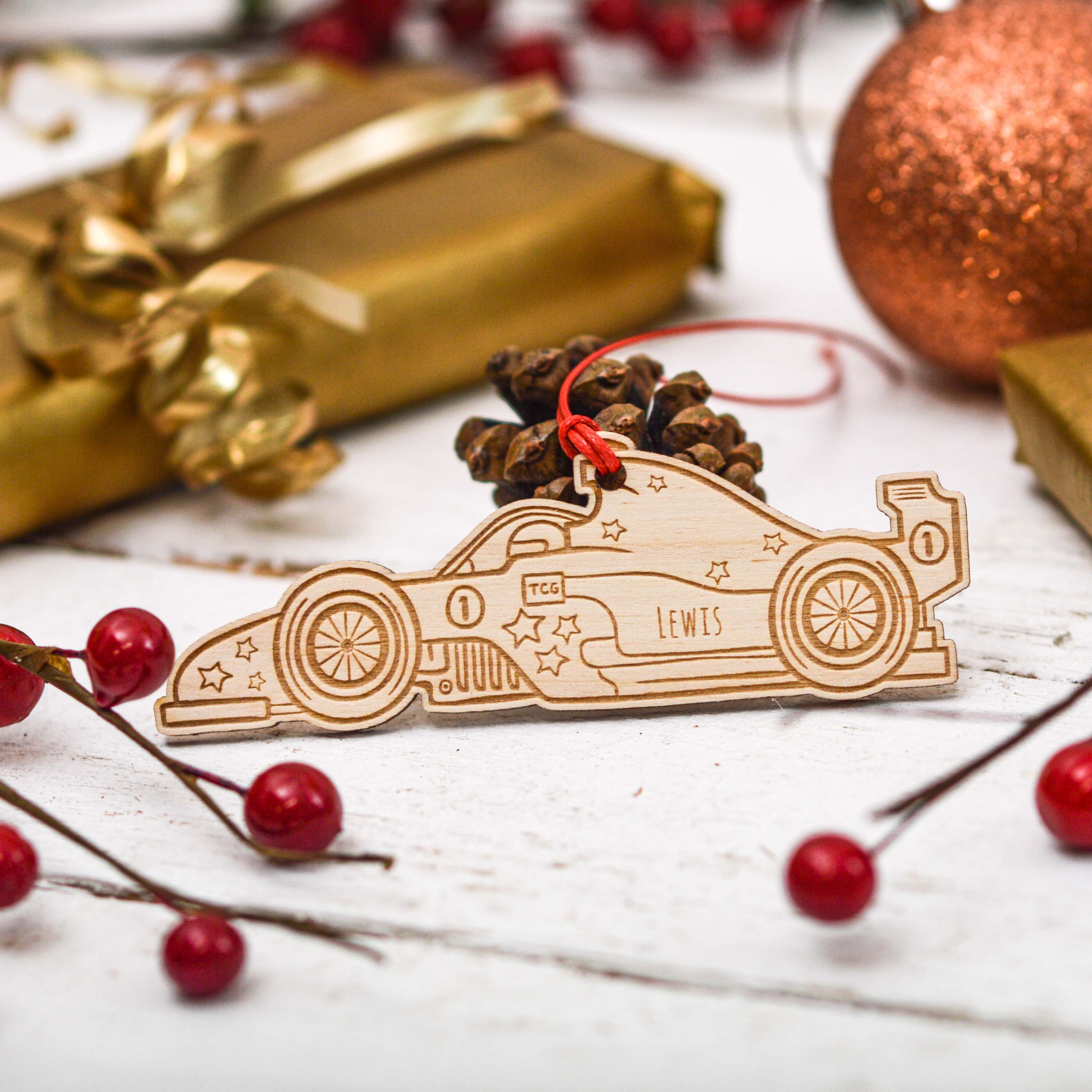 Personalised Racing Car Decoration