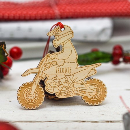 Personalised Motorcross Decoration