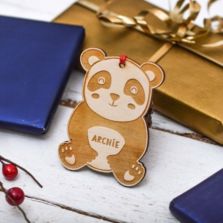 Personalised Panda Decoration