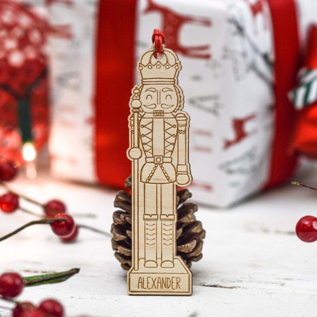 Personalised Nut Cracker Decoration