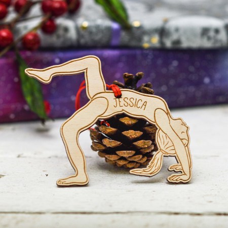 Personalised Gymnastics Bridge Decoration