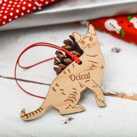 Personalised Ocicat Cat Decoration
