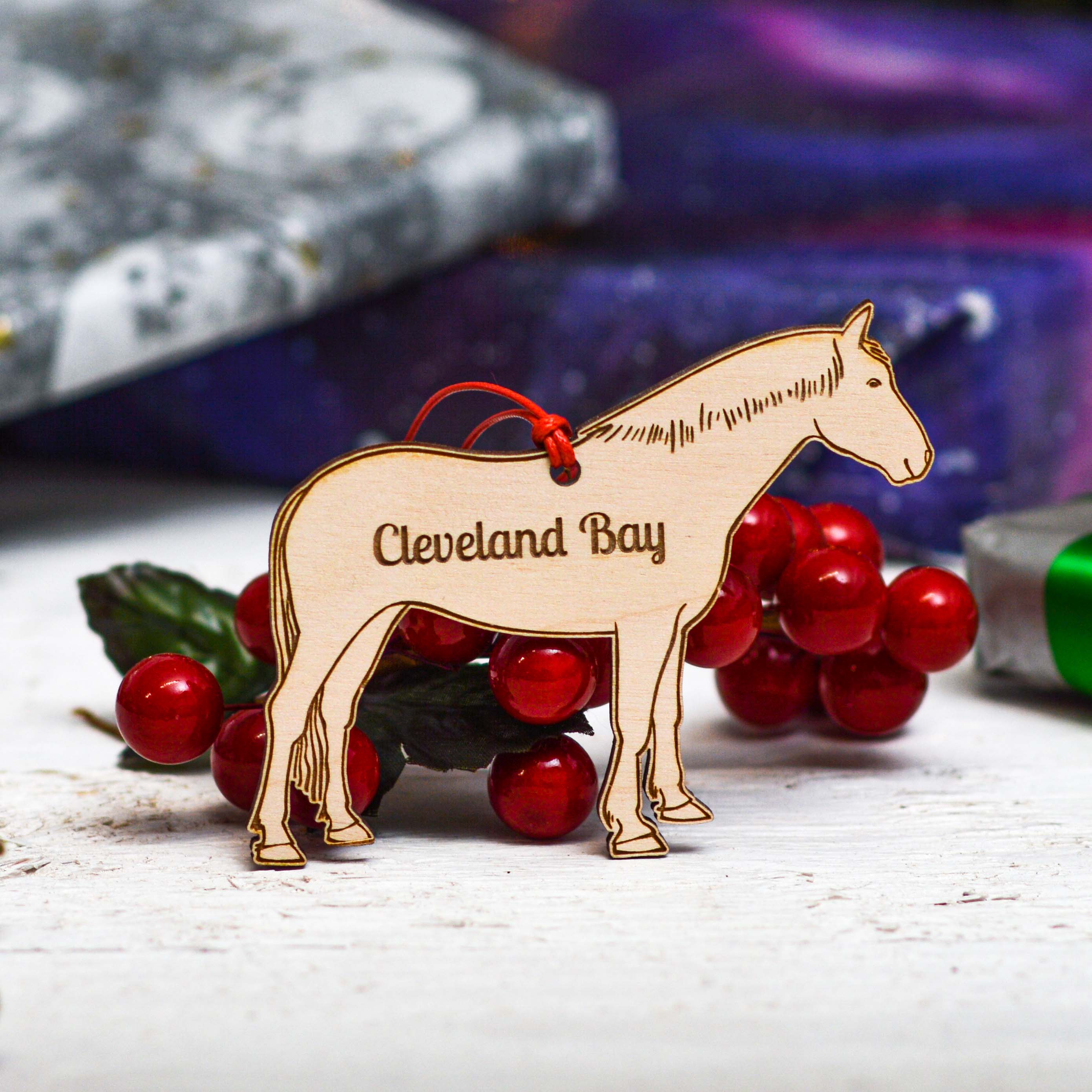 Personalised Cleveland Bay Horse Decoration