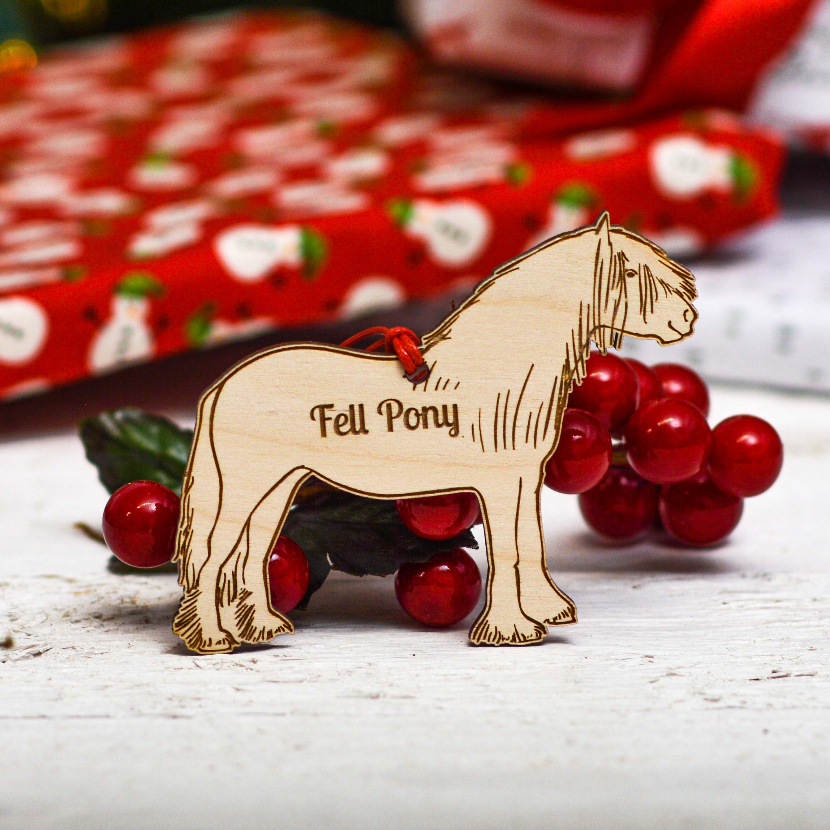 Personalised Fell Pony Horse Decoration
