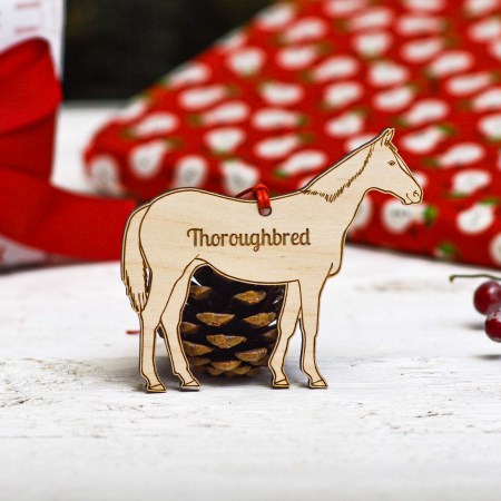 Personalised Thoroughbred Horse Decoration