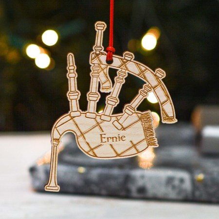 Personalised Bagpipes Decoration