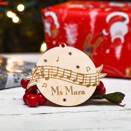 Personalised Musical Notes Decoration
