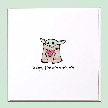Baby, Yoda one for me Card