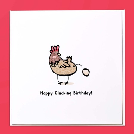 Happy Clucking Birthday Card