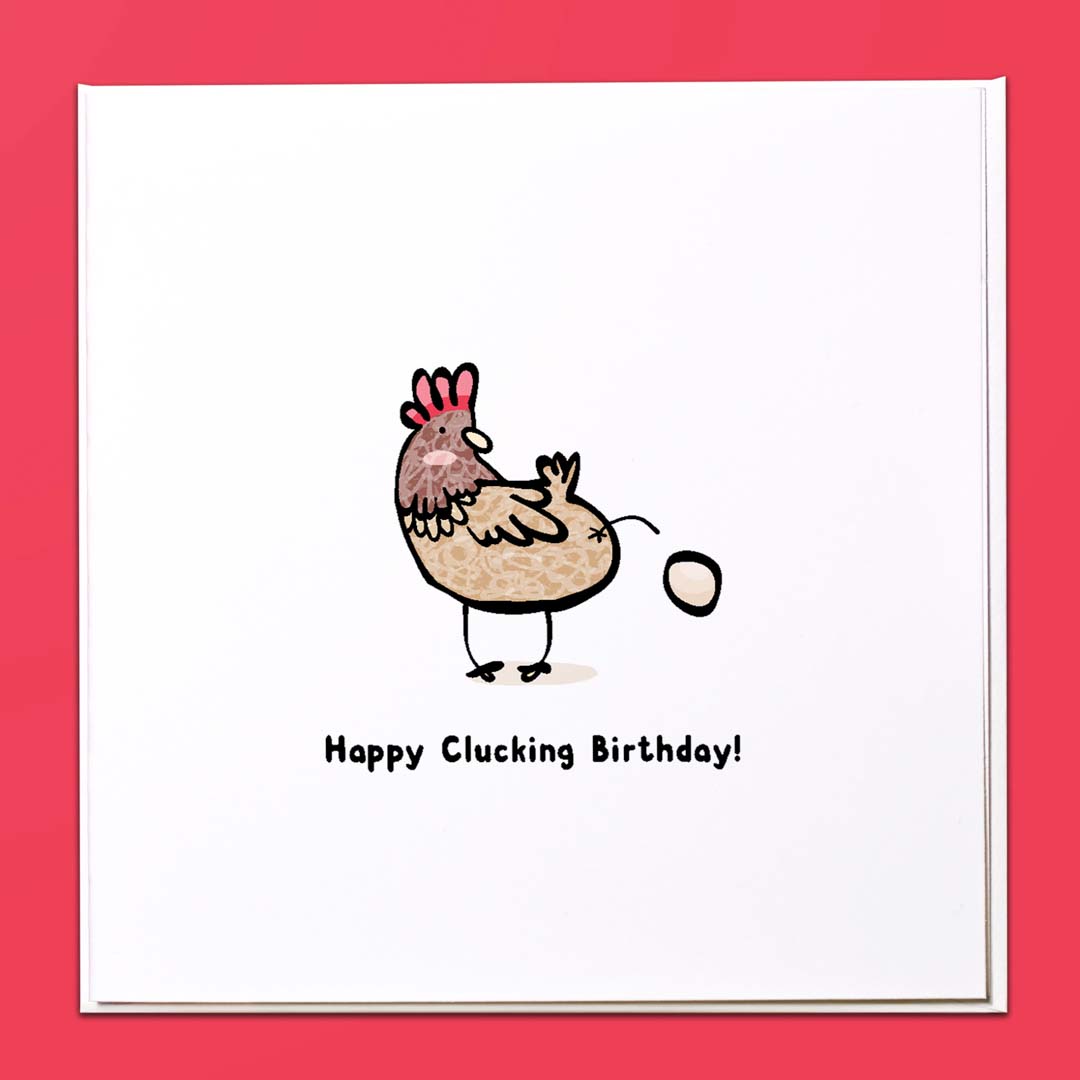 Happy Clucking Birthday Card