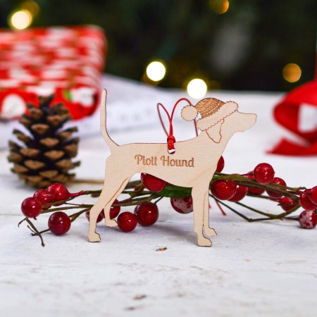 Personalised Plott Hound Dog Decoration