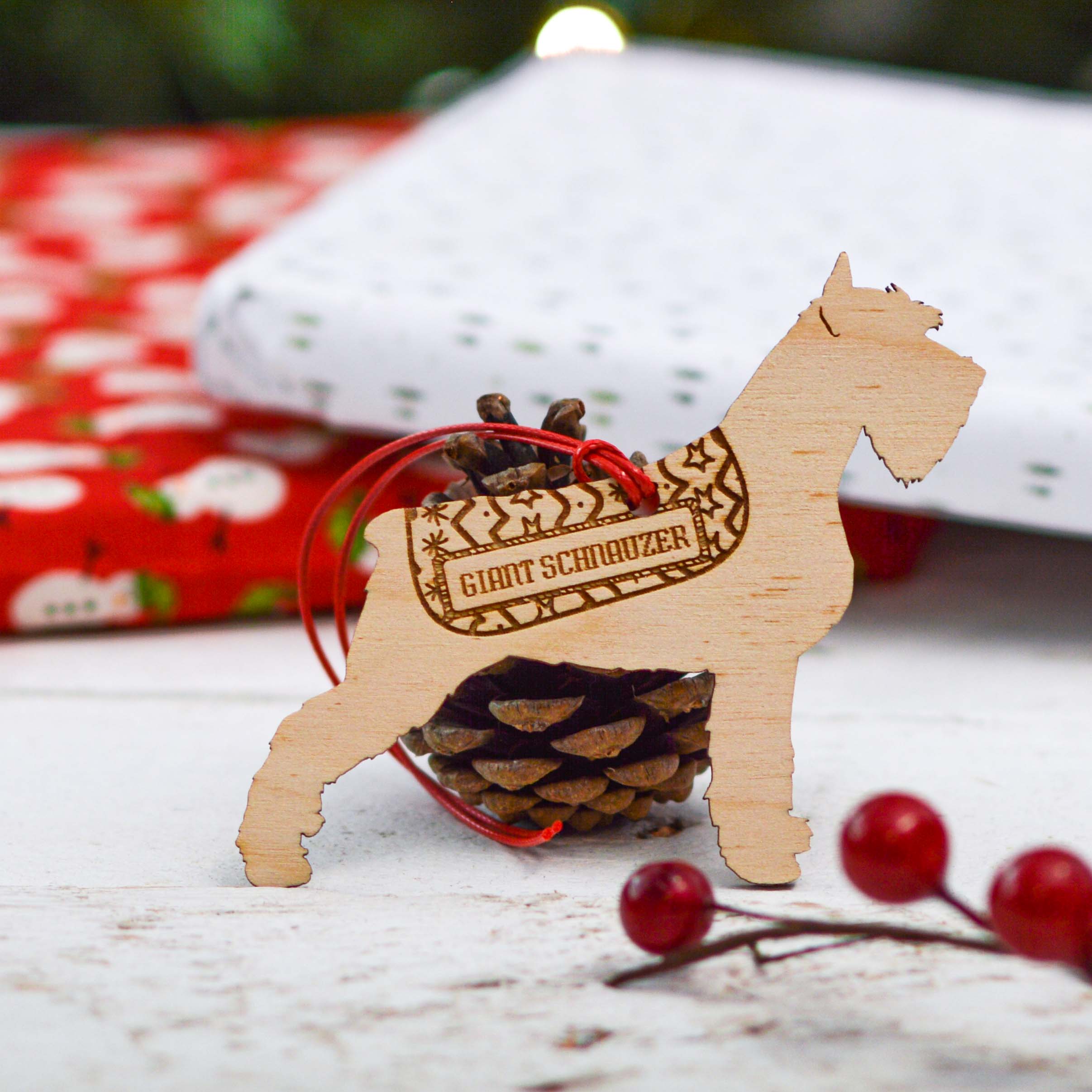 Personalised Giant Schnauzer Dog Decoration