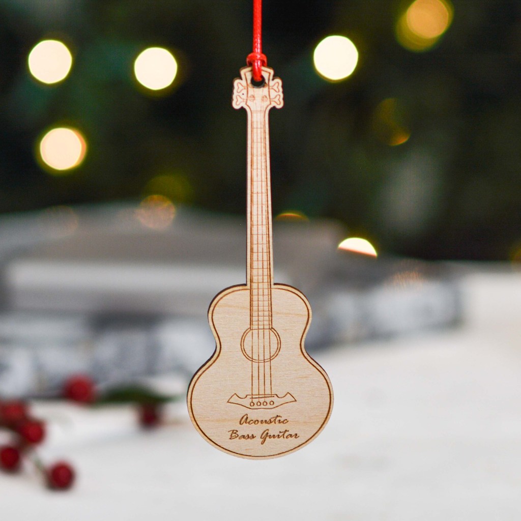Personalised Acoustic Bass Decoration