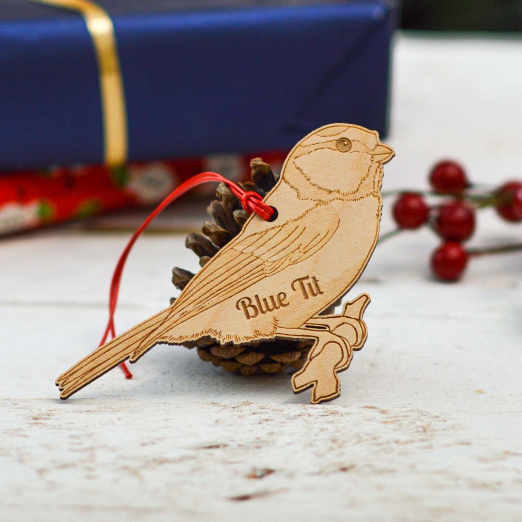 Personalised Blue Tit Decoration