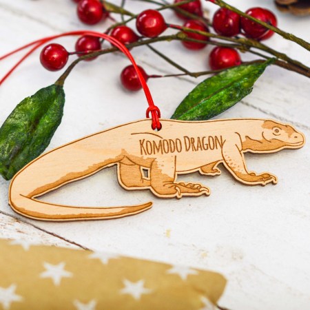 Personalised Komodo Dragon Decoration