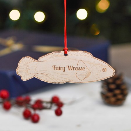Personalised Fairy Wrasse Fish Decoration