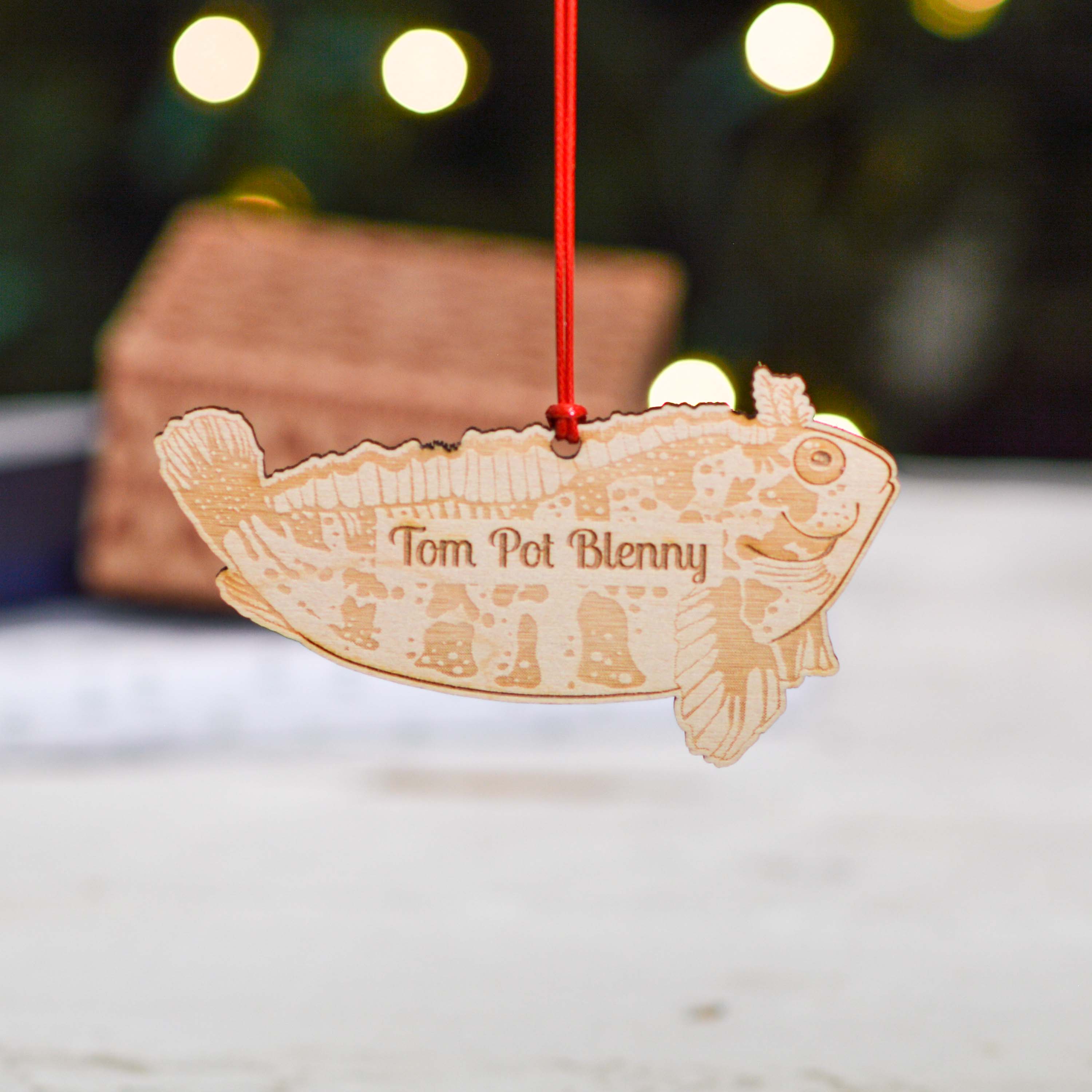 Personalised Tom Pot Blenny Fish Decoration