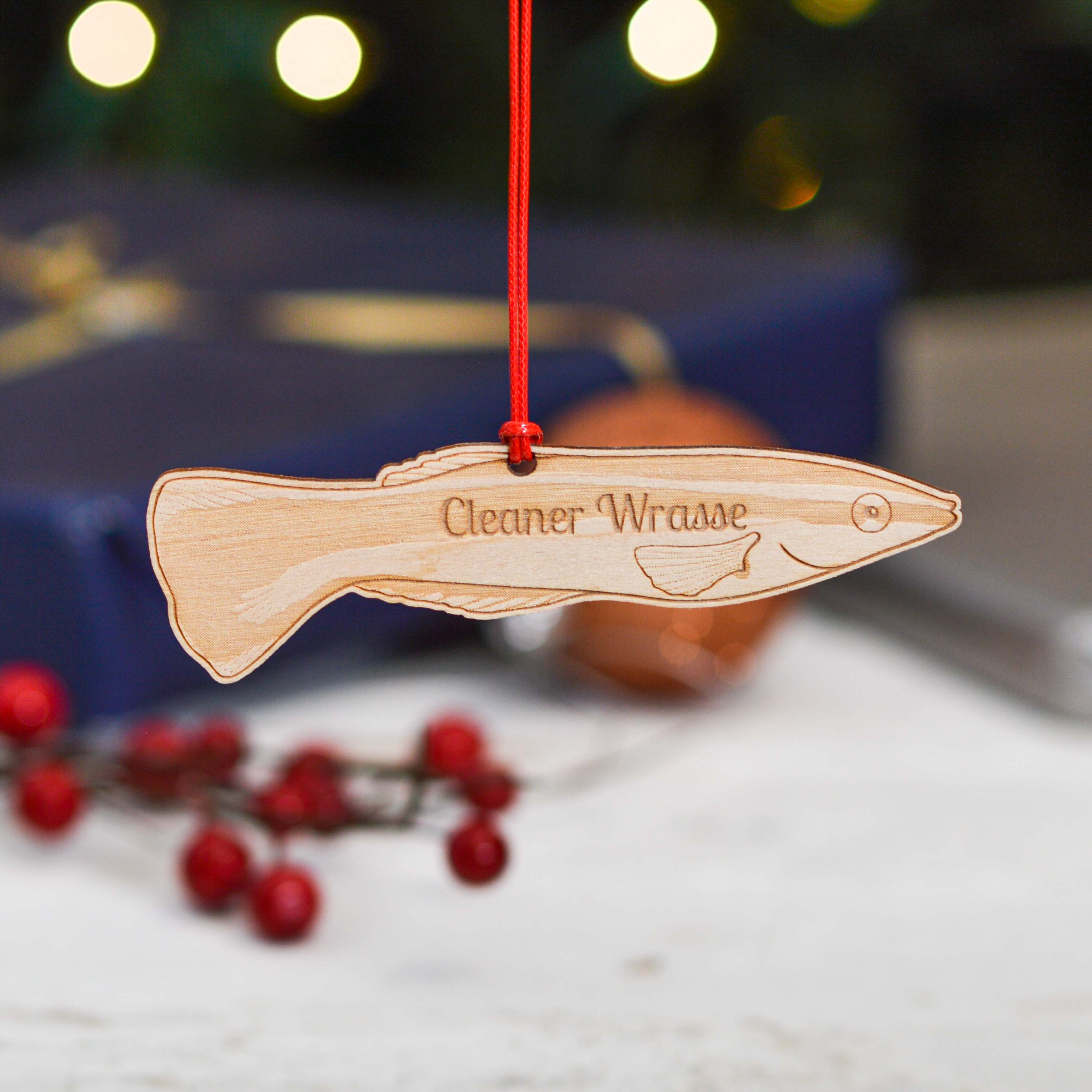 Personalised Cleaner Wrasse Fish Decoration