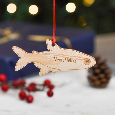 Personalised Neon Tetra Fish Decoration