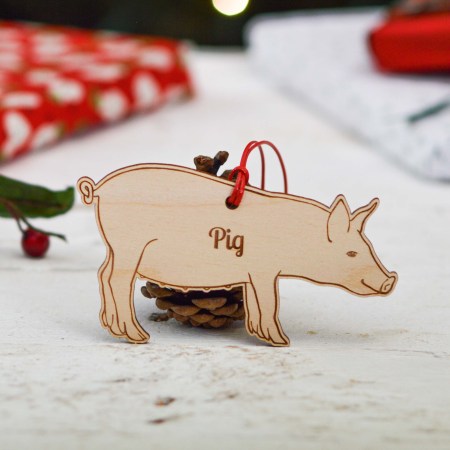 Personalised Pig Farm Decoration