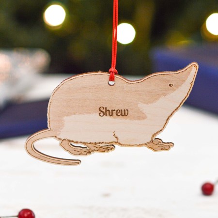 Personalised Shrew Decoration