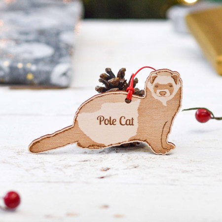 Personalised Pole Cat Decoration