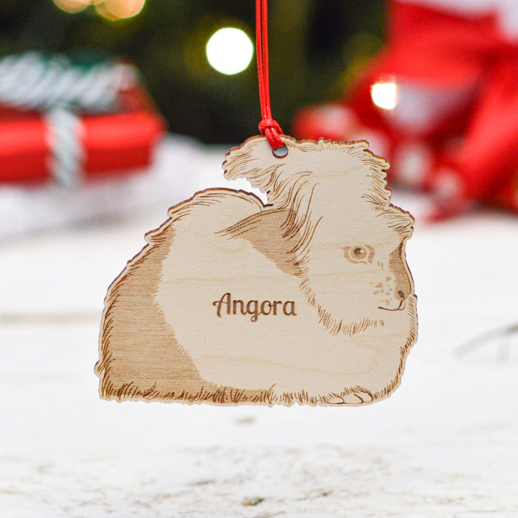 Personalised Angora Rabbit Decoration