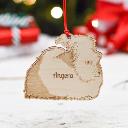 Personalised Angora Rabbit Decoration