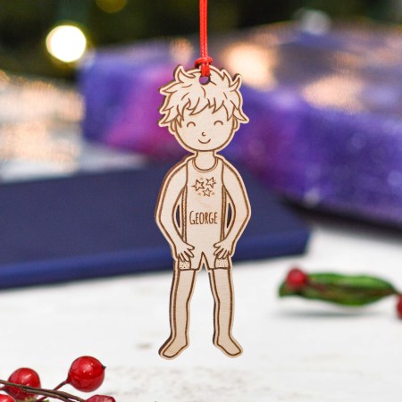 Personalised Gymnast - Boy Decoration
