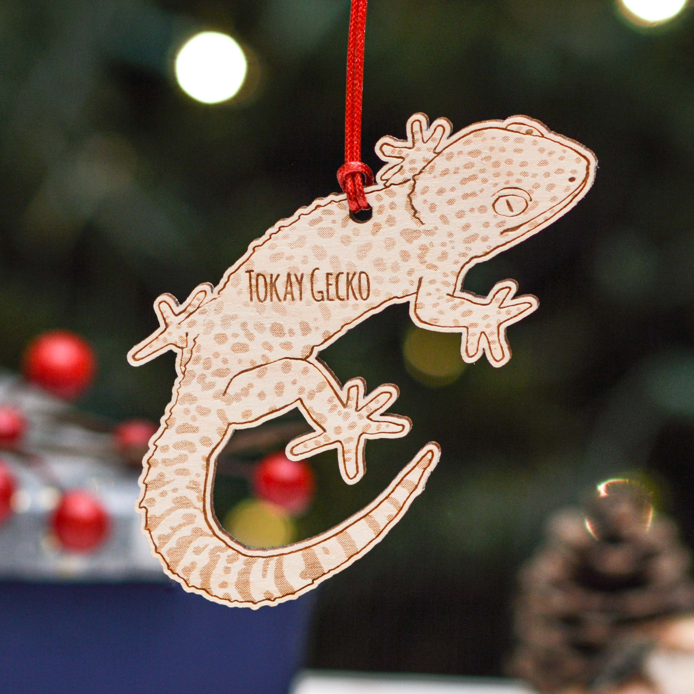 Personalised Tokay Gecko Decoration