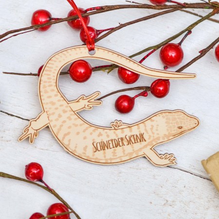 Personalised Schneider Skink Decoration