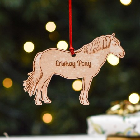 Personalised Eriskay Pony Horse with Markings Decoration