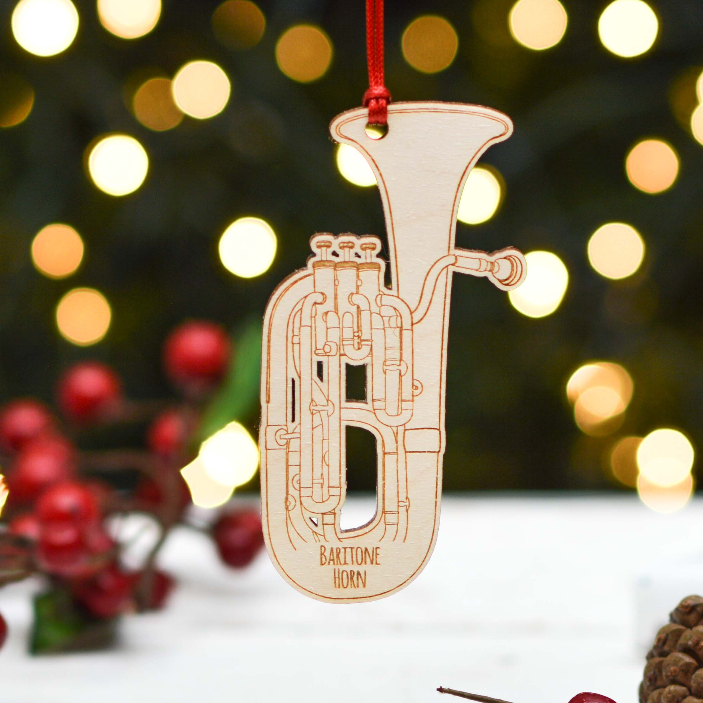Personalised Baritone Horn Decoration