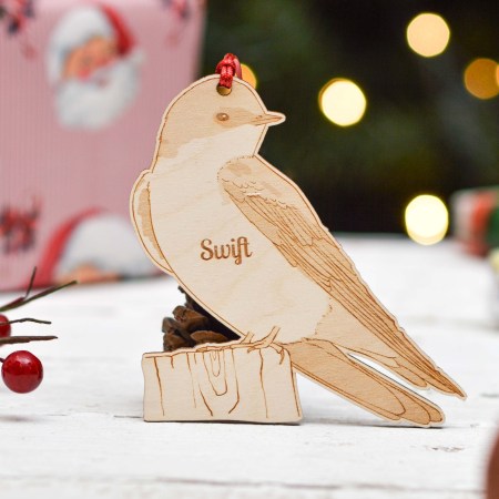 Personalised Swift Bird Decoration