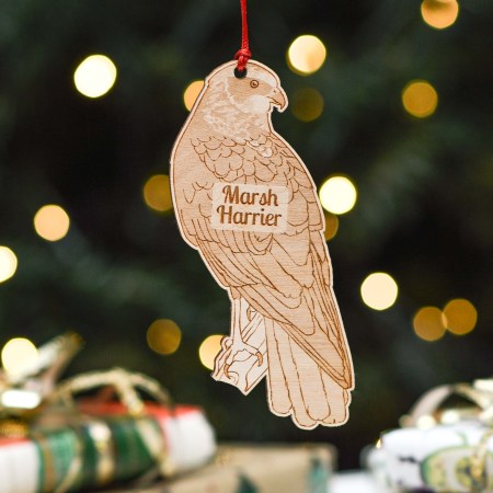 Personalised Marsh Harrier Bird Decoration