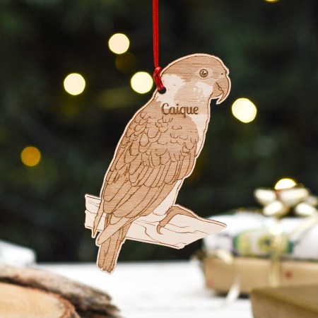 Personalised Caique Bird Decoration