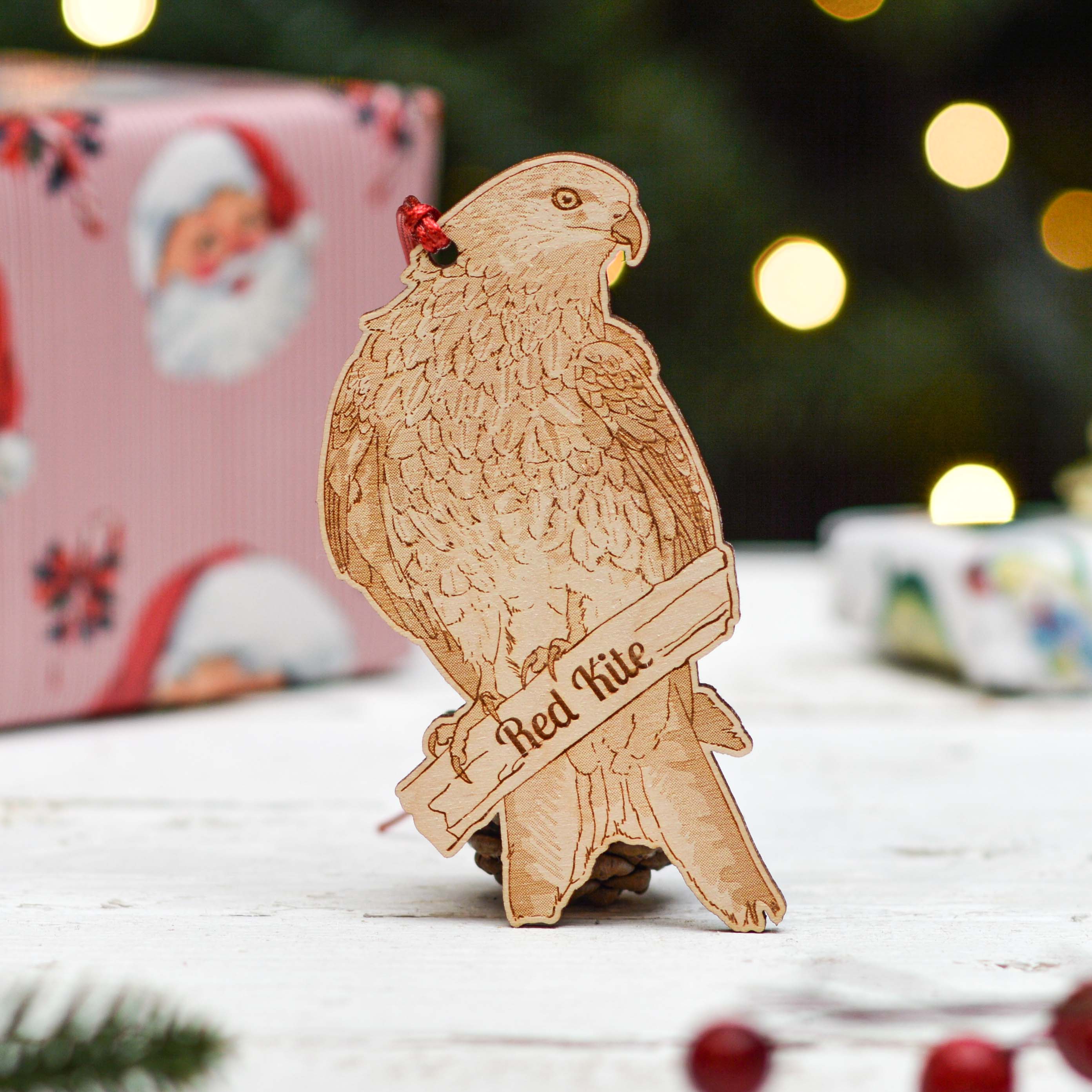 Personalised Red Kite Bird Decoration
