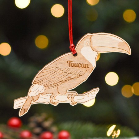 Personalised Toucan Bird Decoration