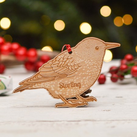 Personalised Starling Bird Decoration